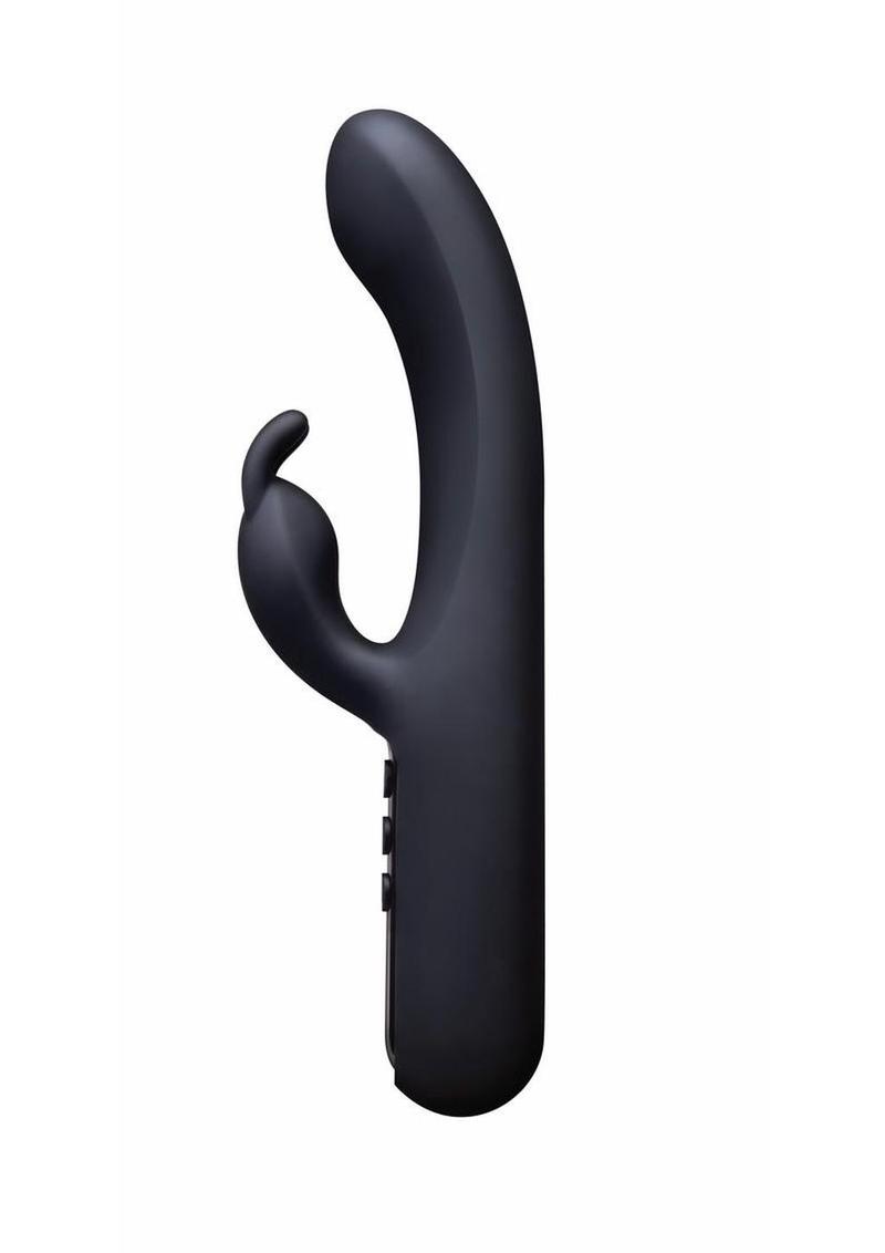 Bodywand Digi Rabbit Silicone Rechargeable Dual Stimulating Vibrator - Black