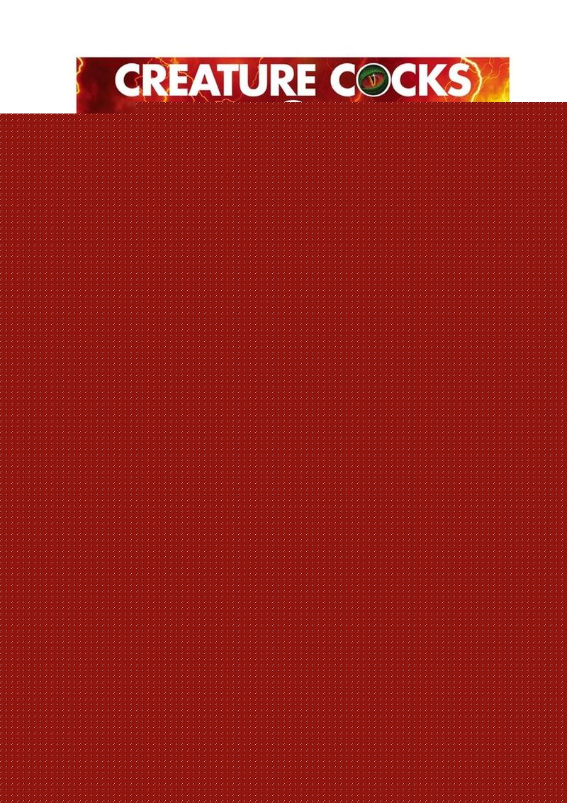 Creature Cocks Fire Demon Keychain - Black/Metal/Red