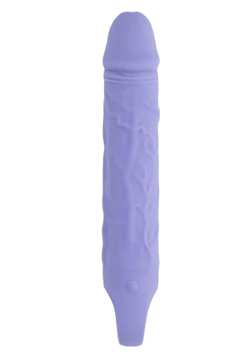 Large Purple Fantasy Rechargeable Silicone Vibrator