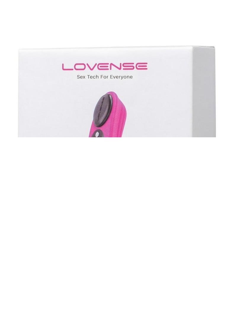 Lovense Ferri App Compatible Silicone Panty Vibrator - Black/Pink