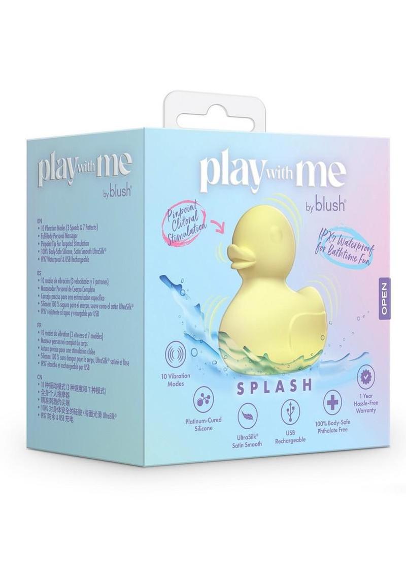 Play with Me Splash Rechargeable Vibrator - Yellow