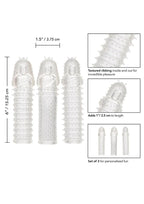 3 Piece Extension Kit Textured 6in Each - True Pleasures