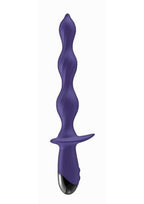 Ass-Sation Deep Dive Contoured Wand Rechargeable Silicone Anal Probe - Purple
