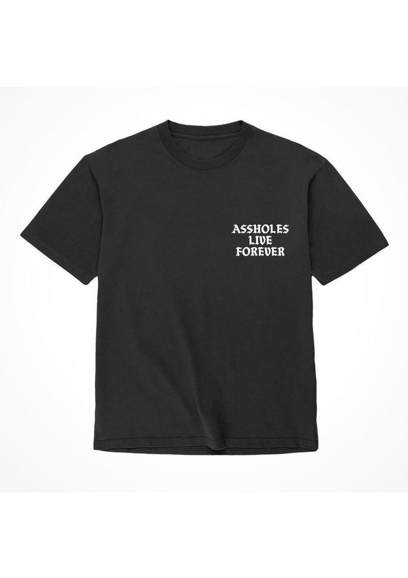Assholes Live Forever Assholes Live Forever T-Shirt - Black - XLarge