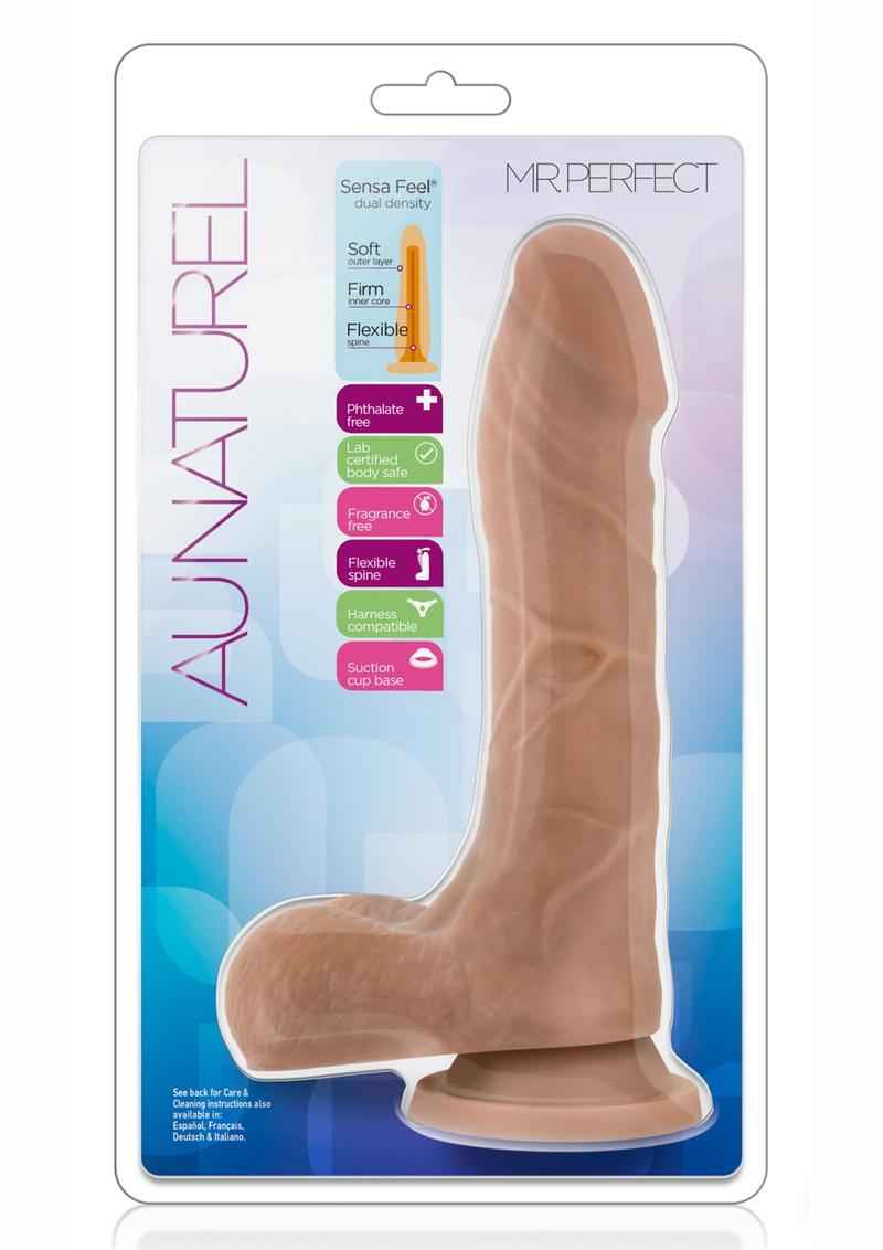 Au Naturel Mister Perfect Dildo with Balls