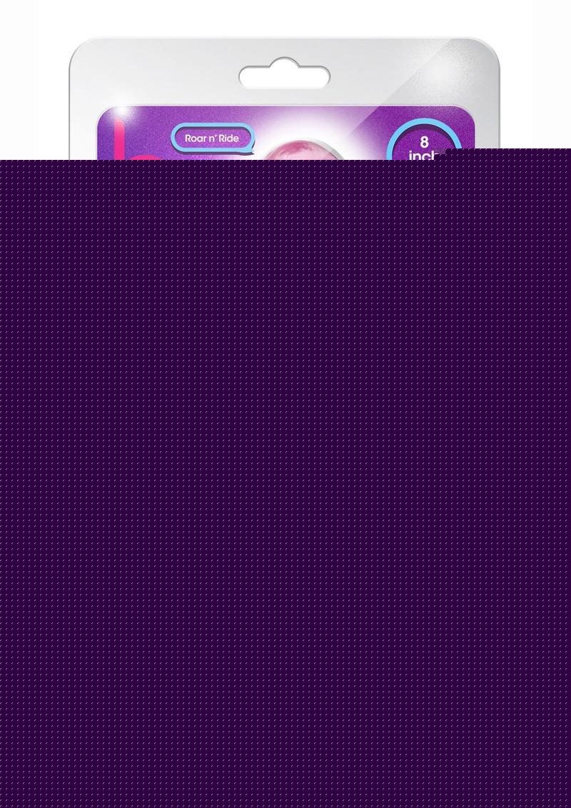 B Yours Plus Roar N' Ride Realistic Dildo - Pink - 8in