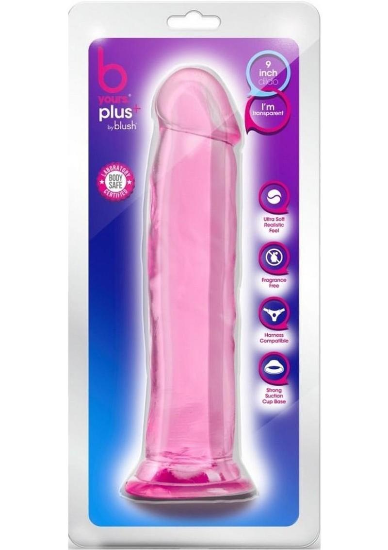 B Yours Plus Thrill N' Drill Realistic Dildo - Pink - 9.5in