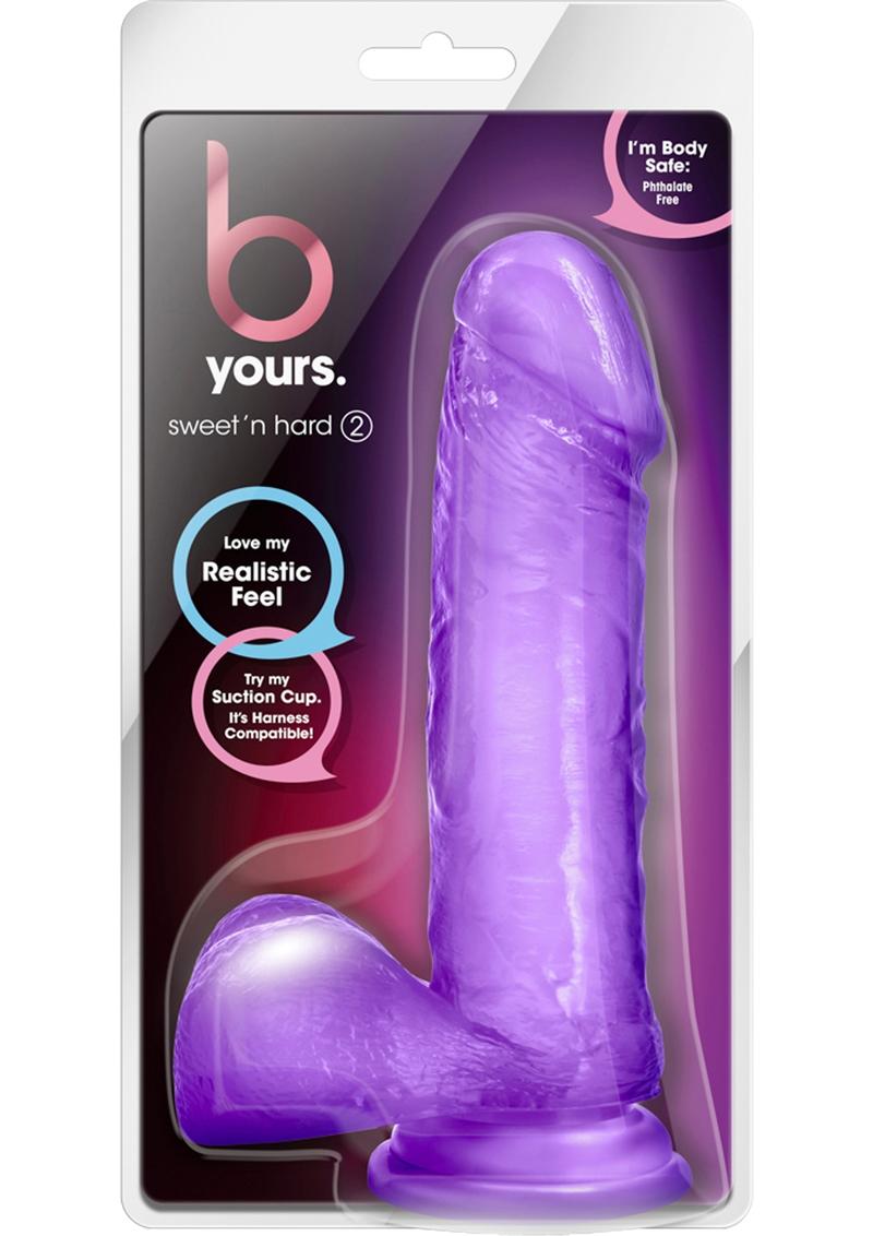 B Yours Sweet N' Hard 2 Dildo with Balls - True Pleasures