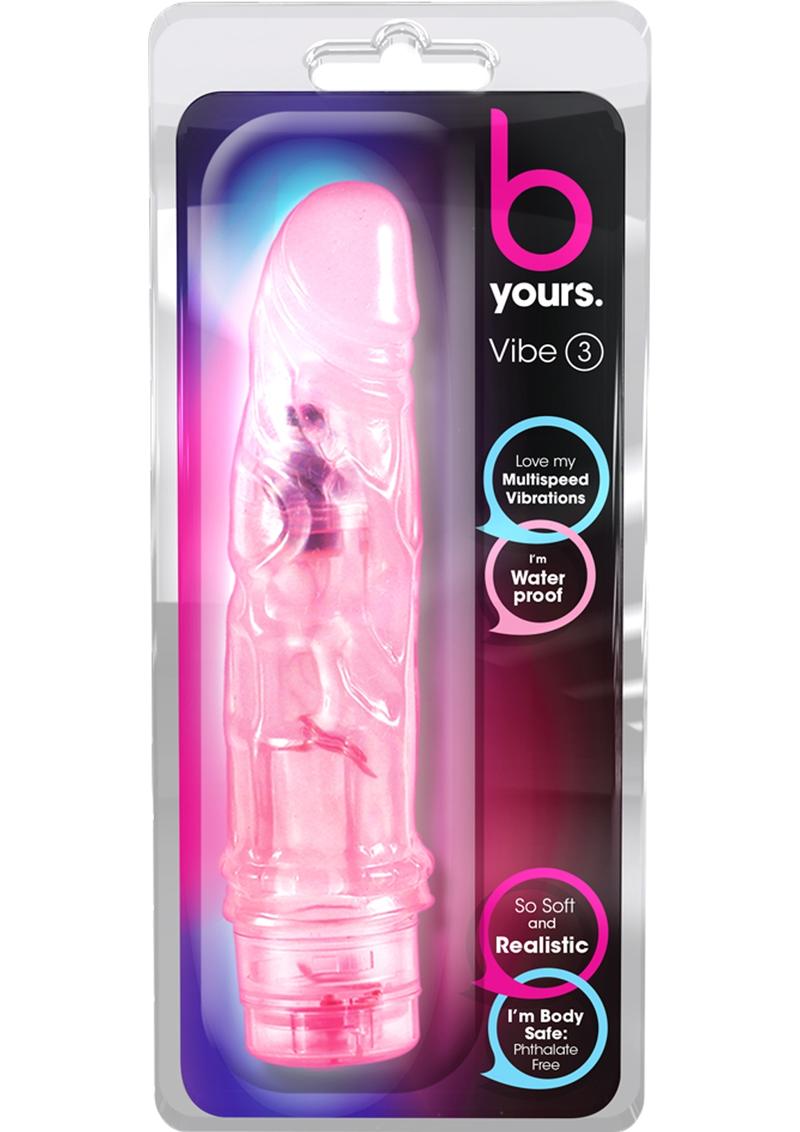 B Yours Vibe 3 Vibrating Dildo