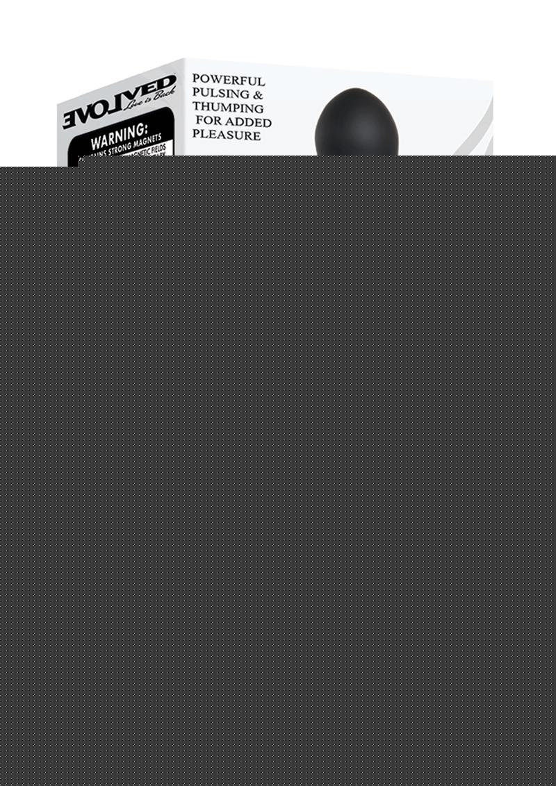 Backdoor Banger Silicone Rechargeable Anal Vibrator with Remote Control - Black