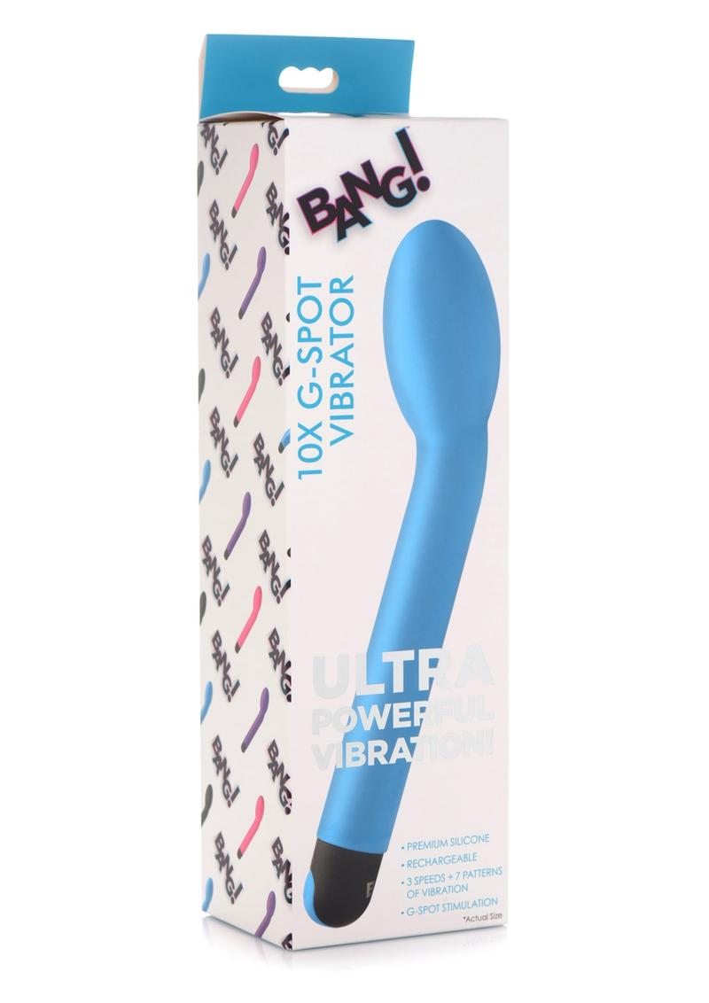 Bang! 10x Rechargeable Silicone G-Spot Vibrator - True Pleasures