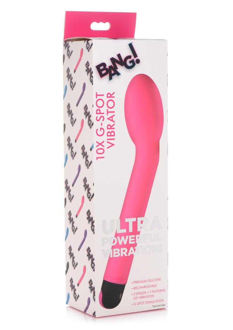 Bang! 10x Rechargeable Silicone G-Spot Vibrator - True Pleasures