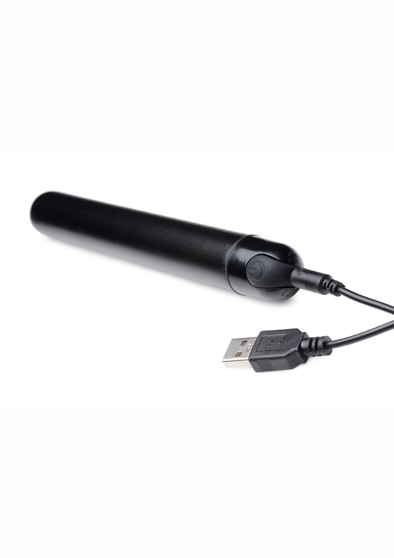 Bang! 10x Slim Metallic Rechargeable Bullet - True Pleasures