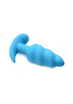 Bang! 21x Vibrating Silicone Rechargeable Swirl Butt Plug with Remote Control - True Pleasures