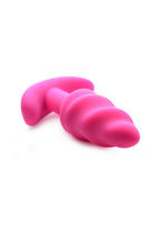 Bang! 21x Vibrating Silicone Rechargeable Swirl Butt Plug with Remote Control - True Pleasures