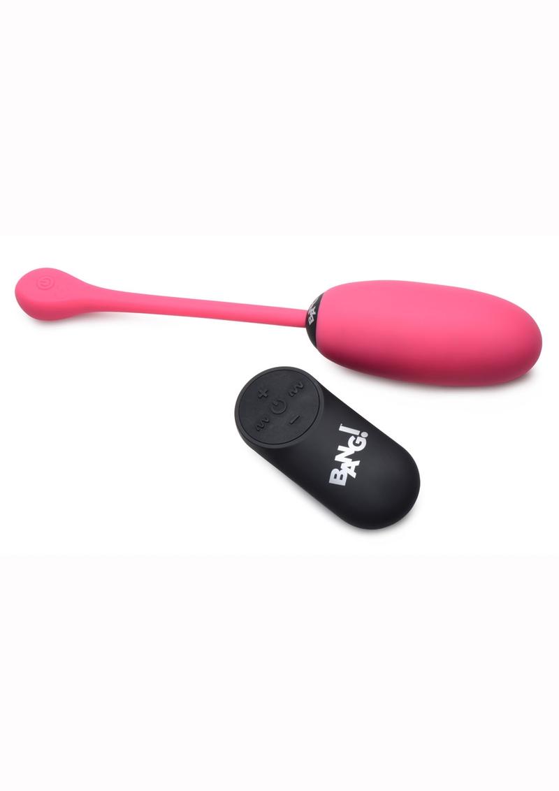 Bang! 28x Plush Silicone Rechargeable Egg with Remote Control - True Pleasures