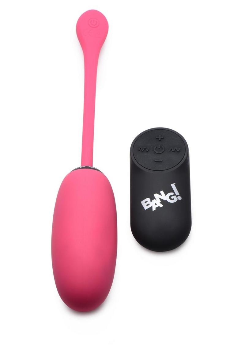 Bang! 28x Plush Silicone Rechargeable Egg with Remote Control - True Pleasures