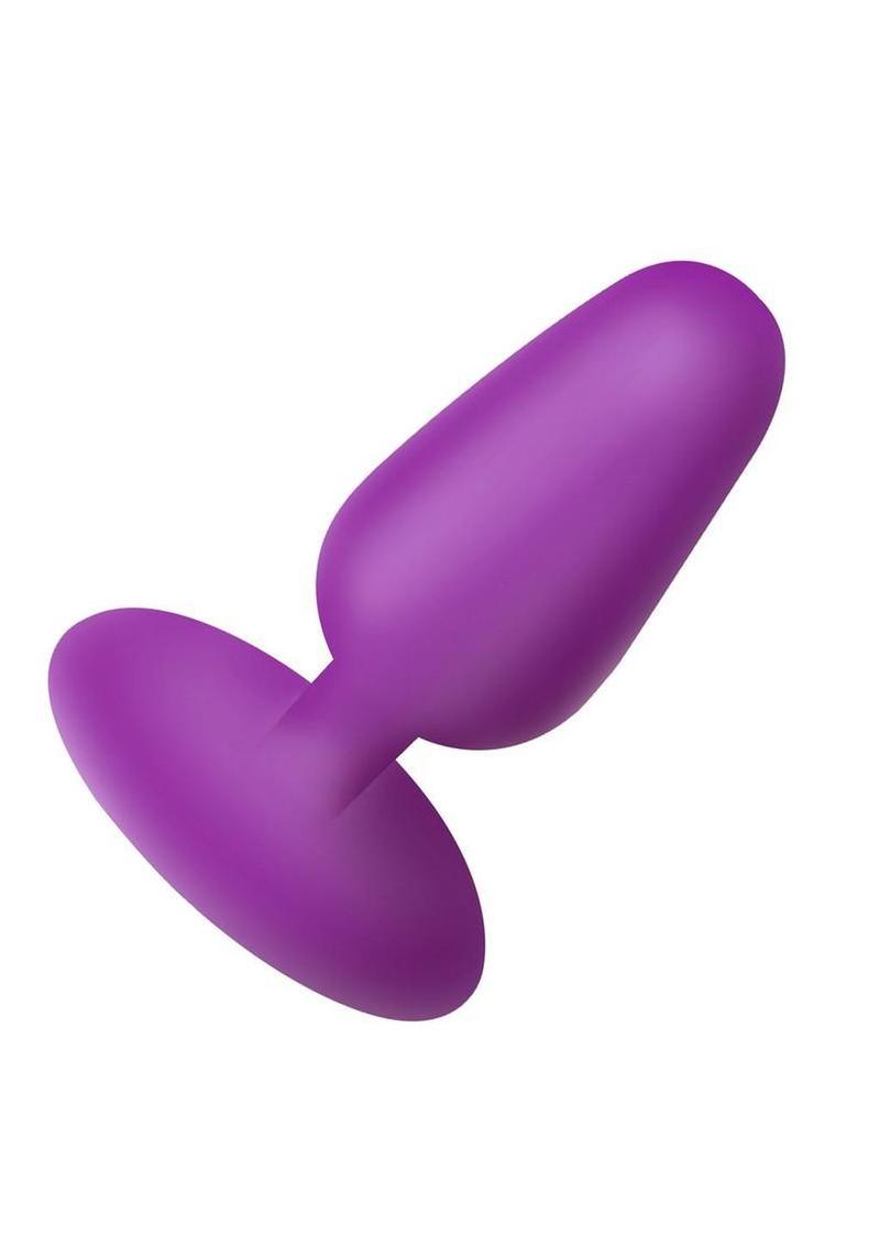 Bang! Flexible Vibrating Silicone Rechargeable Butt Plug - Purple