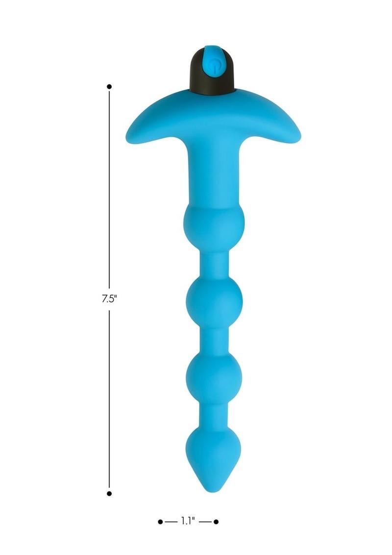 Bang! Vibrating Silicone Rechargeable Anal Beads with Remote Control - True Pleasures