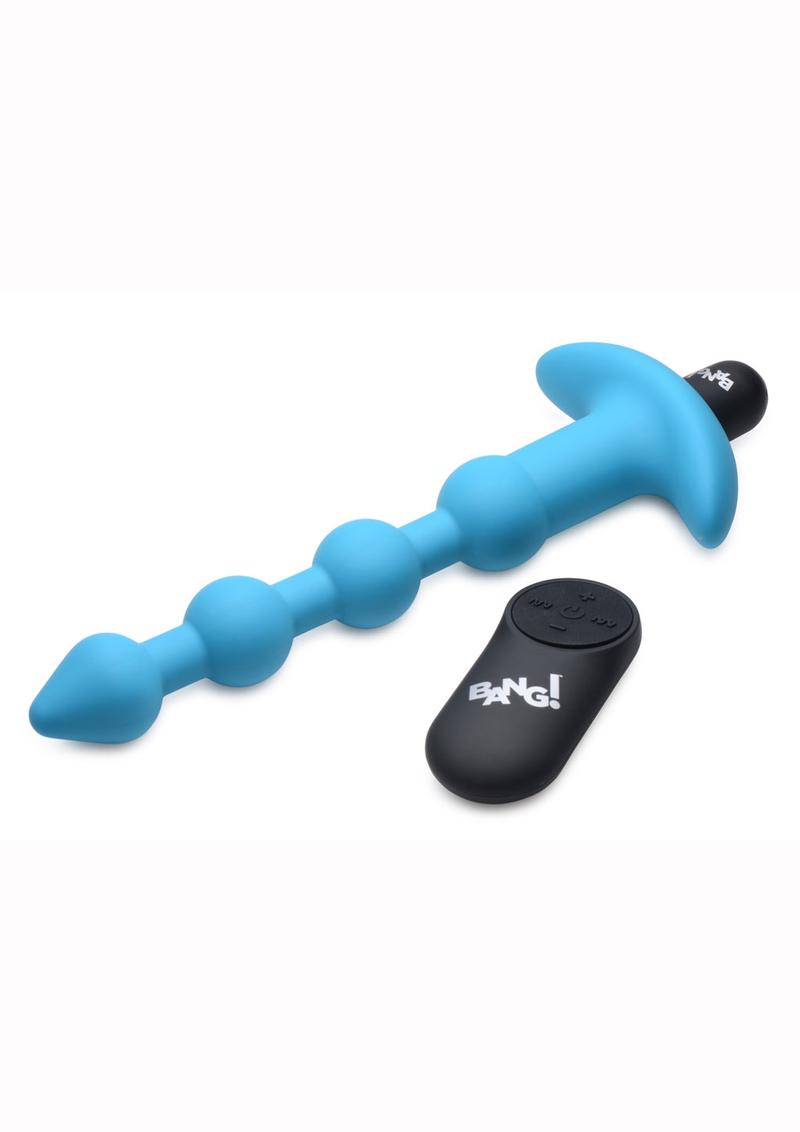 Bang! Vibrating Silicone Rechargeable Anal Beads with Remote Control - True Pleasures