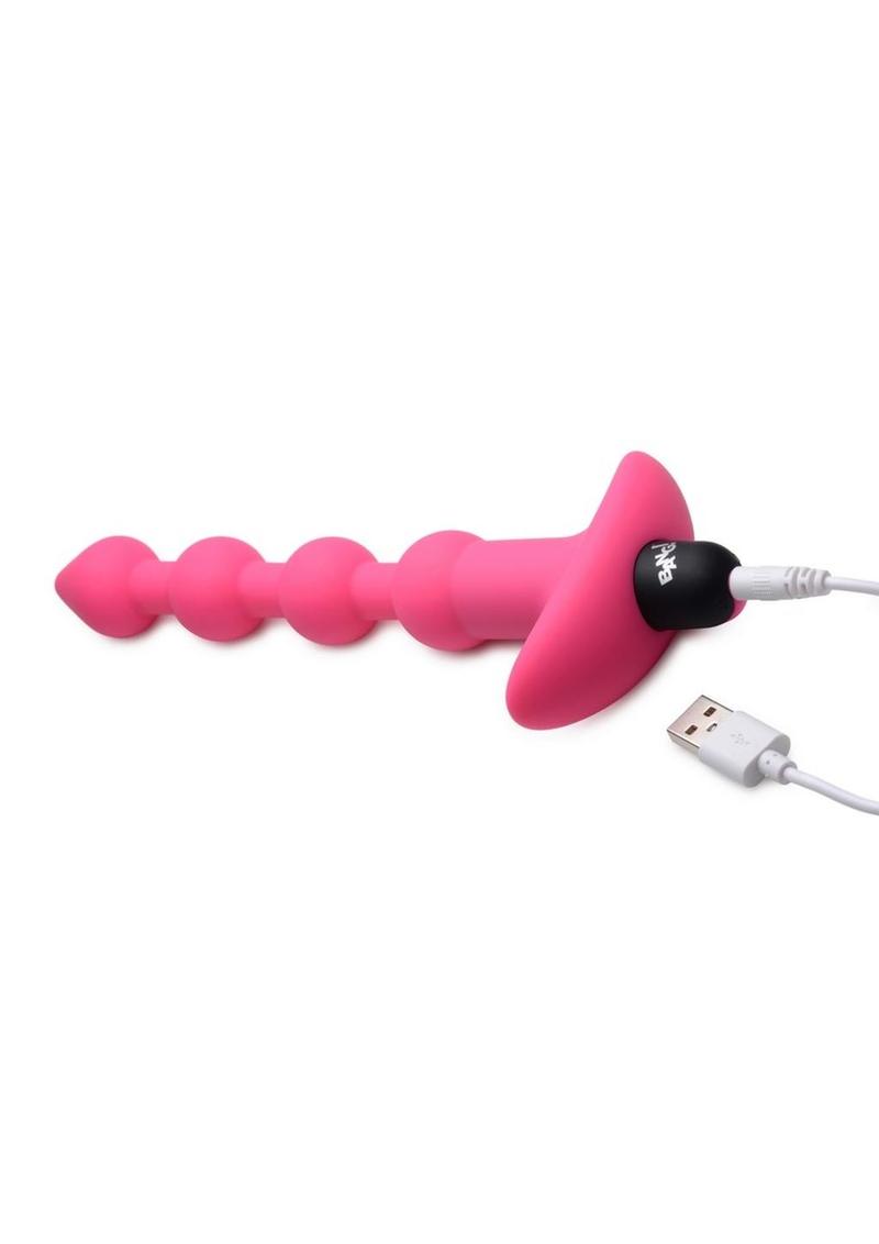 Bang! Vibrating Silicone Rechargeable Anal Beads with Remote Control - True Pleasures