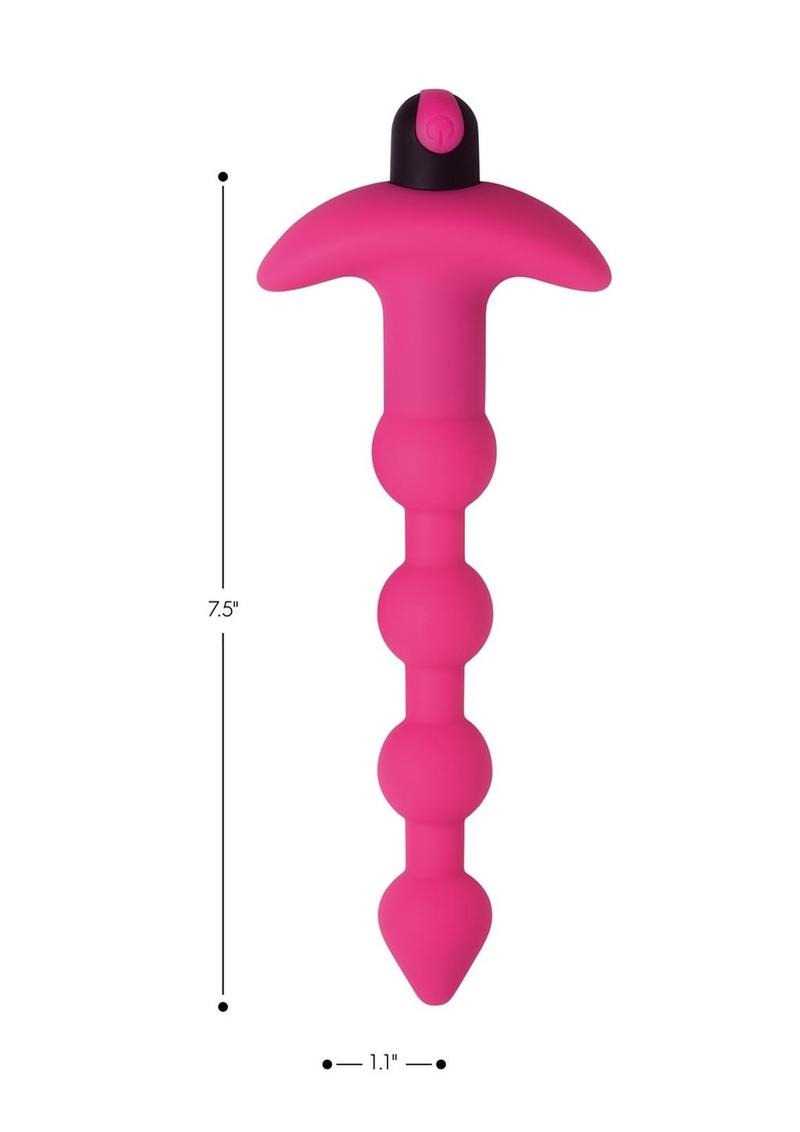 Bang! Vibrating Silicone Rechargeable Anal Beads with Remote Control - True Pleasures