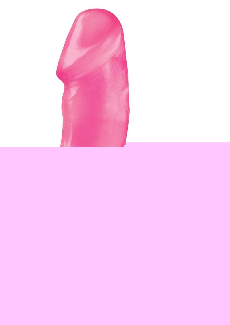 Basix Rubber Works 6.5in Dong with Suction Cup Waterproof - Pink