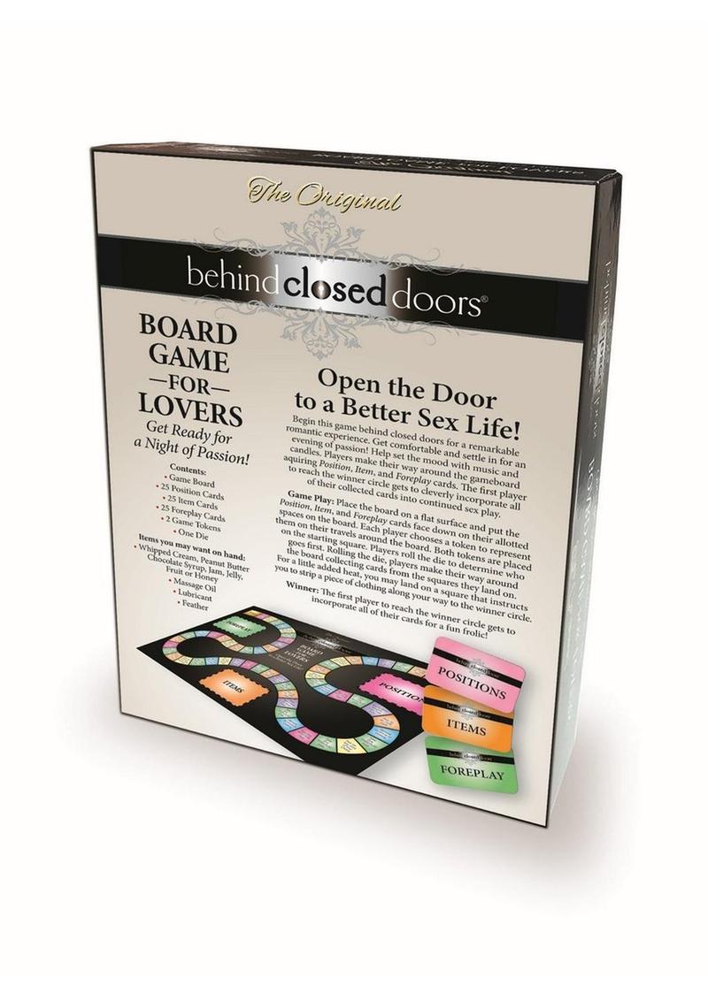 Behind Closed Doors A Board Game For Lovers - True Pleasures