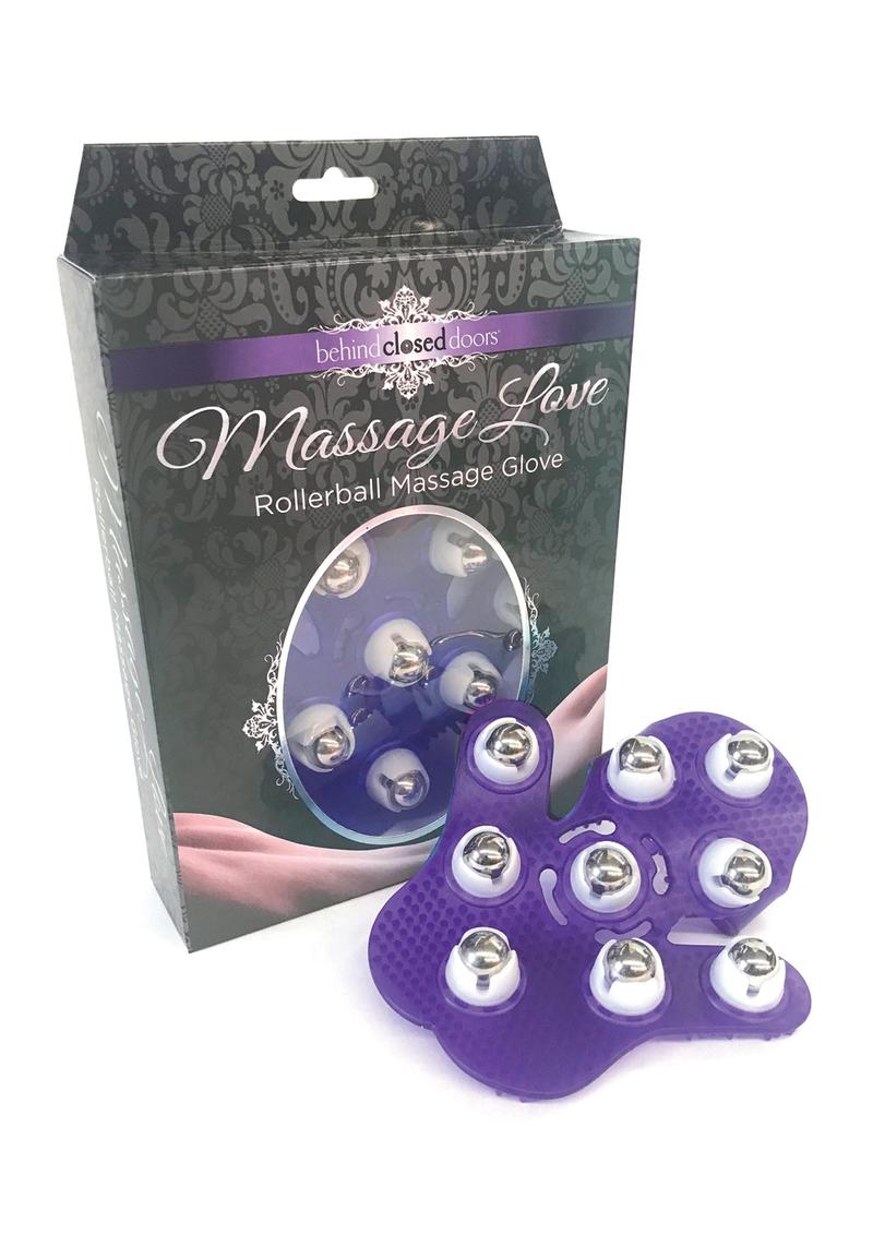 Behind Closed Doors Massage Love Rollerball Massage Glove - True Pleasures
