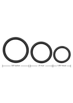 Black Rubber Cock Rings - True Pleasures