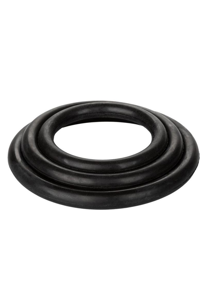 Black Rubber Cock Rings - True Pleasures