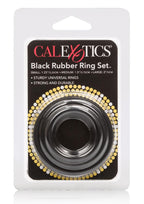 Black Rubber Cock Rings - True Pleasures