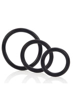 Black Rubber Cock Rings - True Pleasures