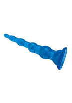Blue Line Anal Beads with Suction Cup - True Pleasures