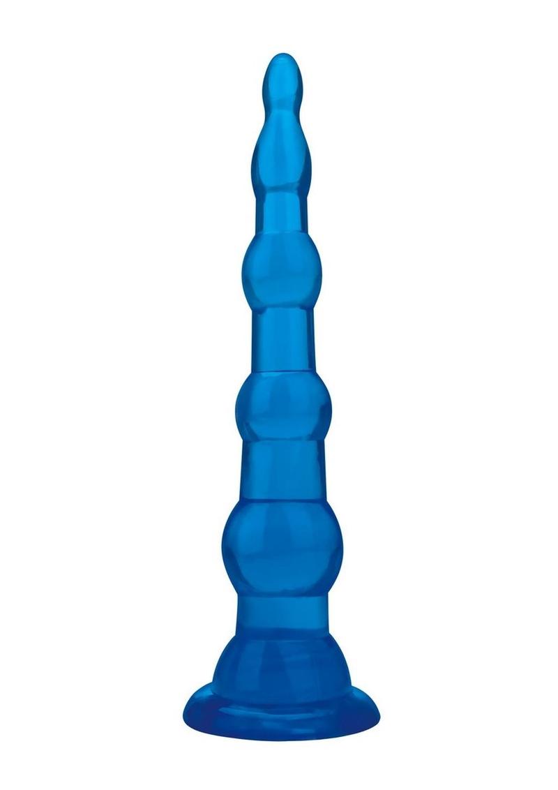 Blue Line Anal Beads with Suction Cup - True Pleasures