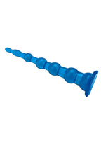 Blue Line Anal Beads with Suction Cup - True Pleasures