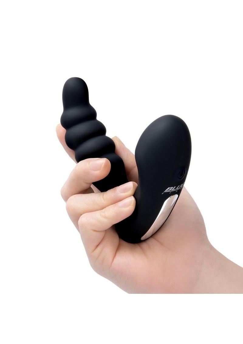 Blue Line Prodder Silicone Rechargeable Sphincter Training Remote Controlled Prostate Stimulator - True Pleasures
