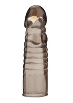 Blue Line Ribbed Realistic Penis Enhancing Sleeve Extension - True Pleasures