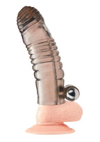 Blue Line Vibrating Penis Enhancing Sleeve Extension - True Pleasures