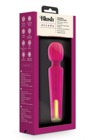 Lush Allana Velvet Rechargeable Silicone Wand Vibrator - Magenta/Purple/Rose Gold