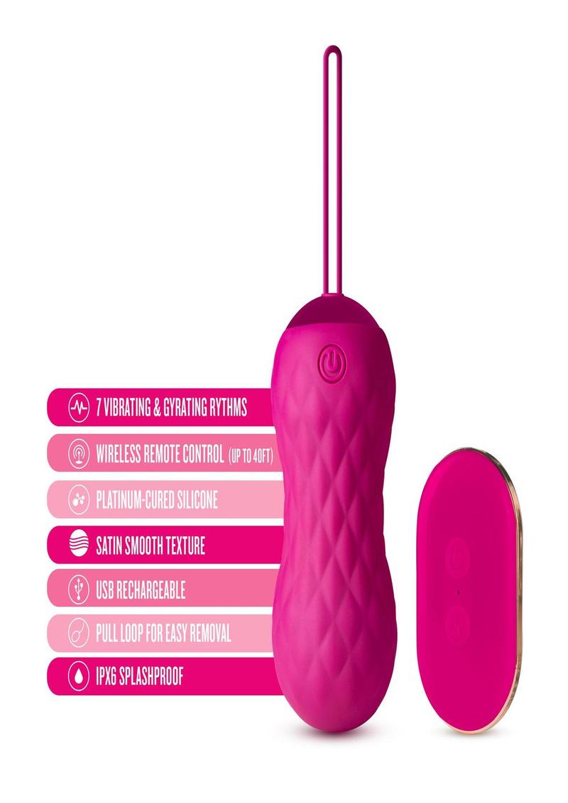 Lush Carina Rechargeable Silicone Vibrating Egg - Velvet