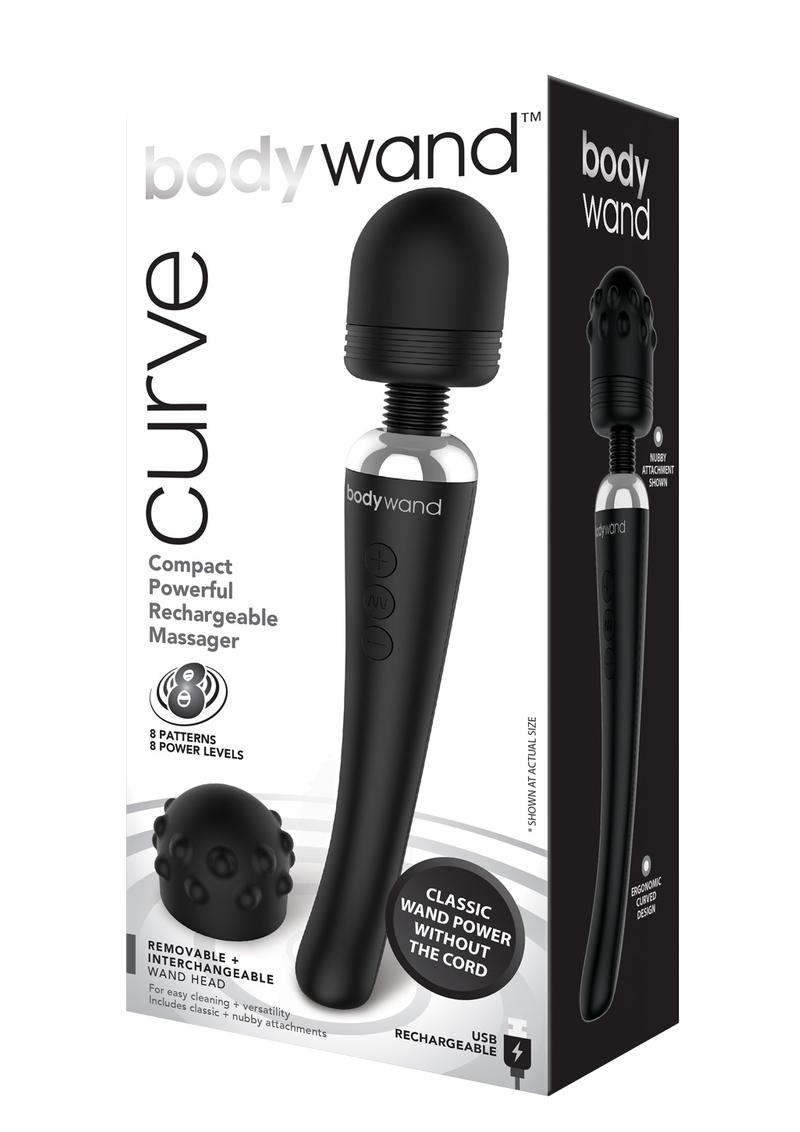 Bodywand Curve Rechargeable Silicone Wand Massager - True Pleasures