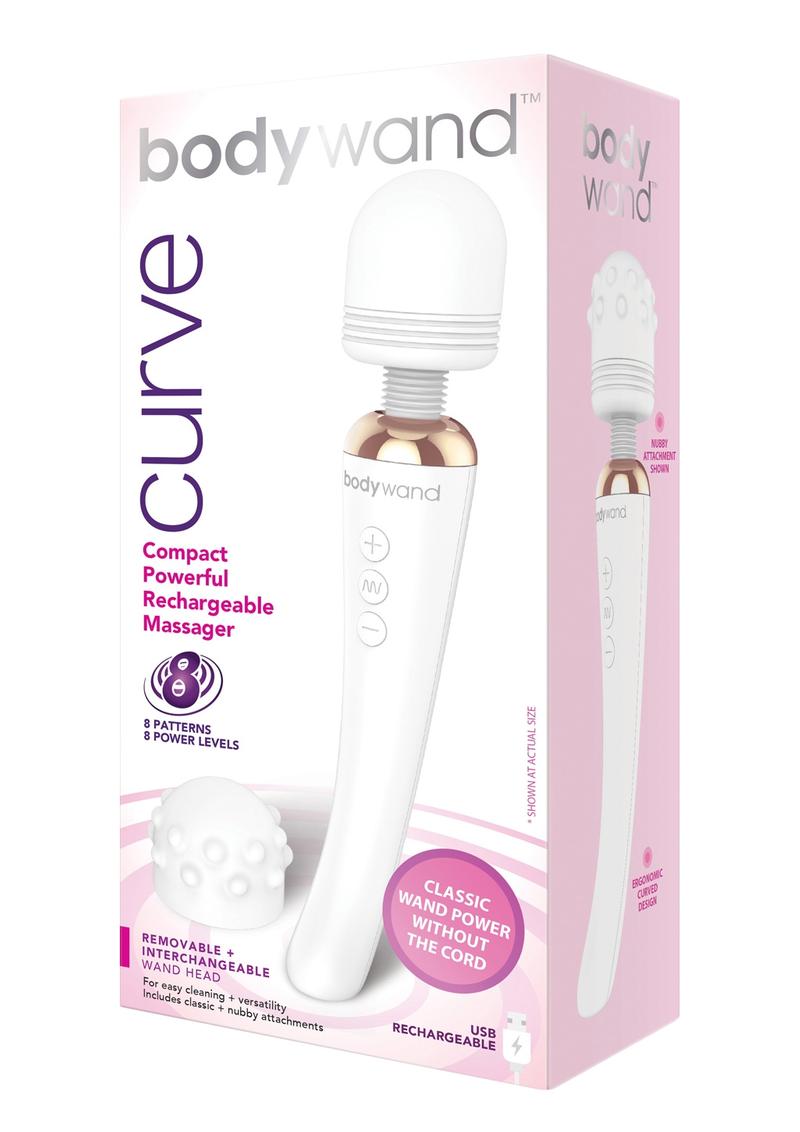 Bodywand Curve Rechargeable Silicone Wand Massager - True Pleasures