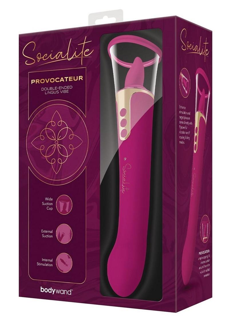 Bodywand Socialite Provacateur Rechargeable Silicone Double End Lingus Vibrator - True Pleasures
