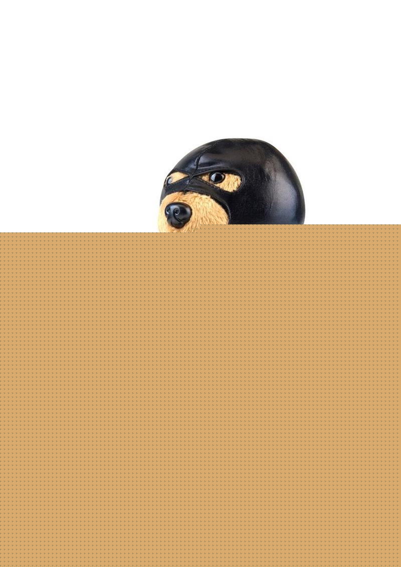 Bondage Bearz Sal The Slave Stuffed Animal - Black/Brown