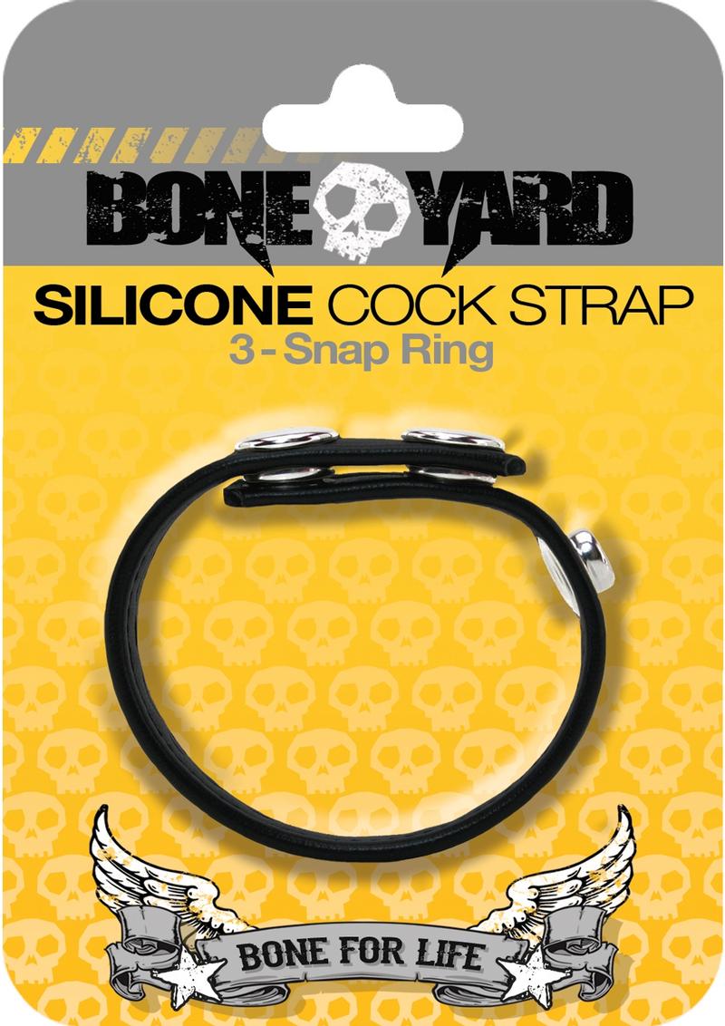 Boneyard Silicone Ball Strap 3-Snap Ring - True Pleasures