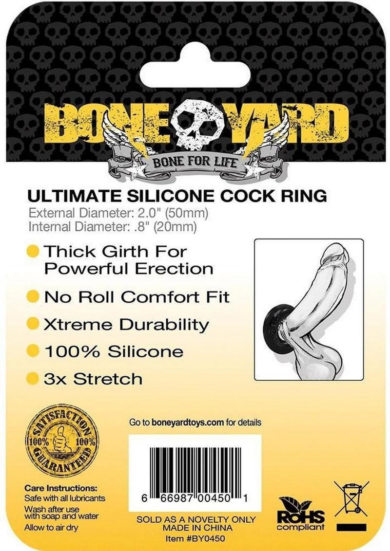 Boneyard Ultimate Silicone Cock Ring - True Pleasures