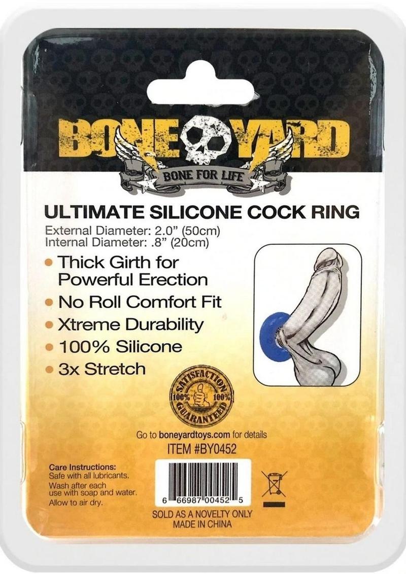 Boneyard Ultimate Silicone Cock Ring - True Pleasures