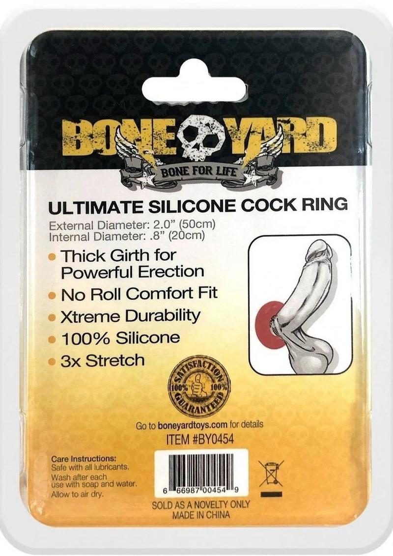 Boneyard Ultimate Silicone Cock Ring - True Pleasures