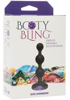 Booty Bling Jeweled Silicone Anal Beads - True Pleasures
